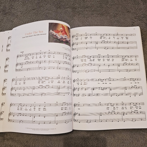 The New Illustrated Treasury of Disney Songs by Hal Leonard Corp Paperback - Picture 4 of 4